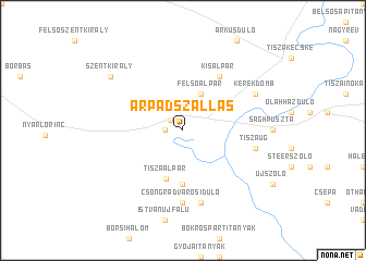 map of Árpádszállás