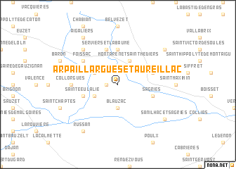 map of Arpaillargues-et-Aureillac