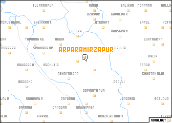 map of Ārpāra Mirzāpur