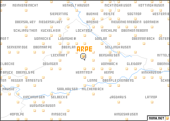 map of Arpe