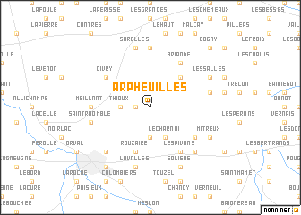 map of Arpheuilles