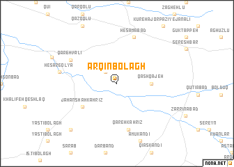 map of Arqīn Bolāgh