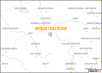 map of Arquata Scrivia