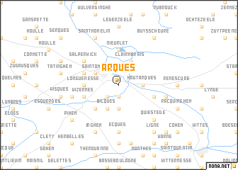 map of Arques