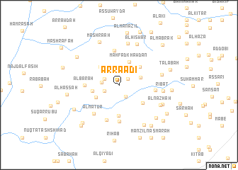 map of Ar Ra‘ādī