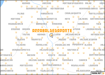 map of Arrabalde da Ponte