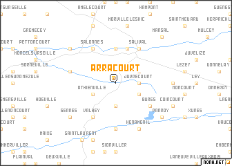 map of Arracourt