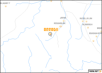 map of Ar Rādi‘ī