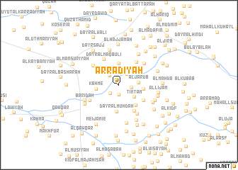 map of Ar Raḑīyah