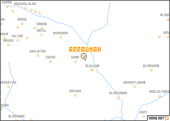 map of Ar Raḑmah