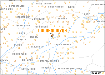 map of Ar Raḩmānīyah