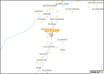 map of Ar Raḩm