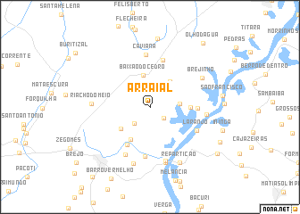 map of Arraial