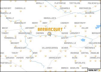 map of Arraincourt