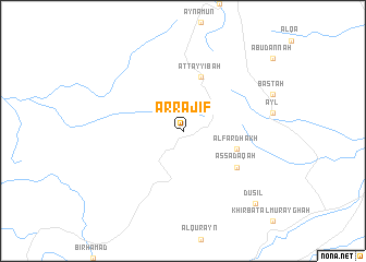 map of Ar Rājif