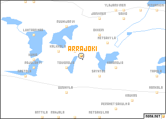 map of Arrajoki