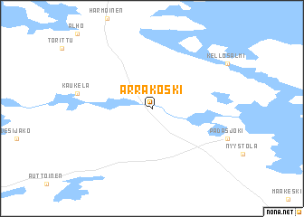 map of Arrakoski