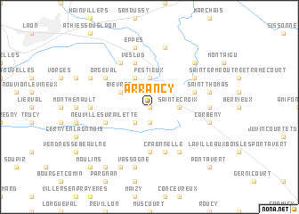 map of Arrancy