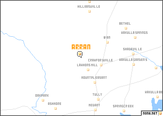 map of Arran