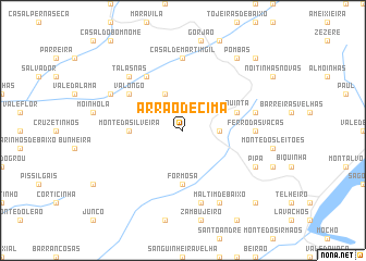 map of Arrão de Cima