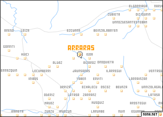 map of Arrarás