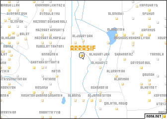 map of Ar Raşīf