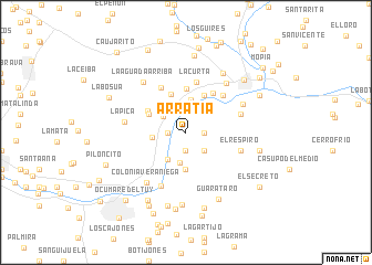 map of Arratia