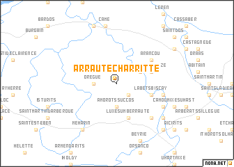 map of Arraute-Charritte