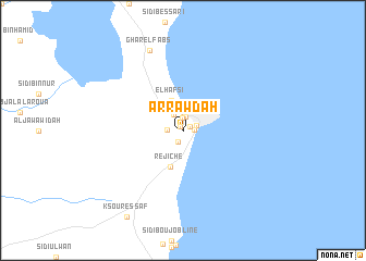 map of Ar Rawḑah