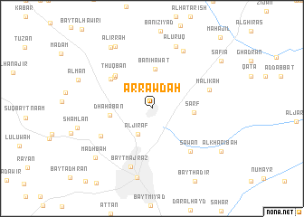 map of Ar Rawḑah