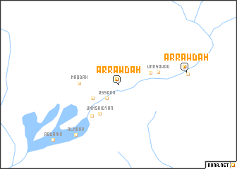 map of Ar Rawḑah