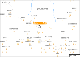 map of Ar Rawḑah