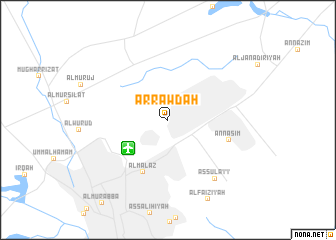 map of Ar Rawḑah