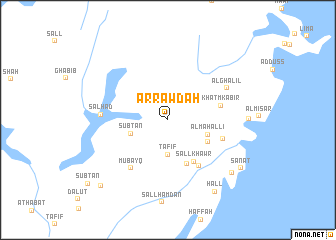 map of Ar Rawḑah