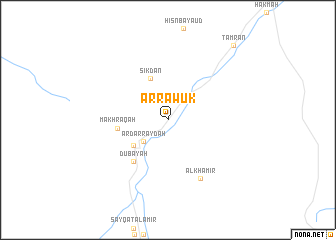 map of Ar Rāwuk