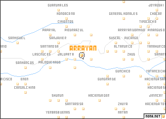 map of Arrayán
