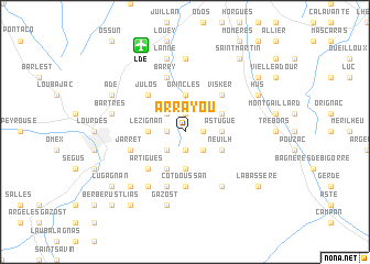 map of Arrayou