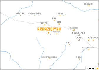 map of Ar Rāziqīyah