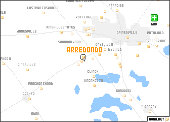 map of Arredondo