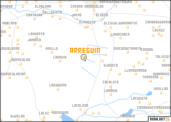 map of Arreguín