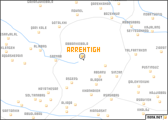 map of Arreh Tīgh