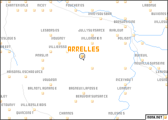 map of Arrelles