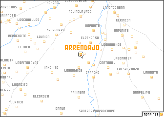 map of Arrendajo