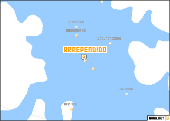 map of Arrependido