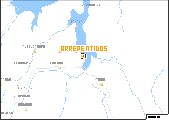 map of Arrepentidos