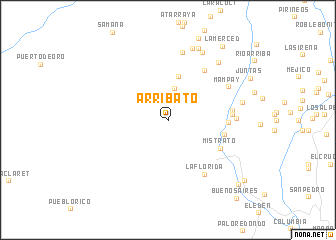 map of Arribató