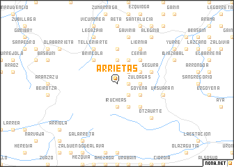 map of Arrietas