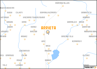 map of Arrieta