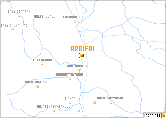map of Ar Rifā‘ī