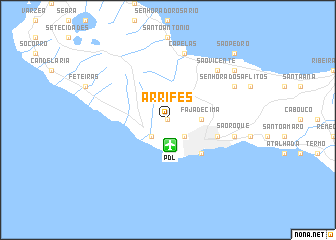 map of Arrifes